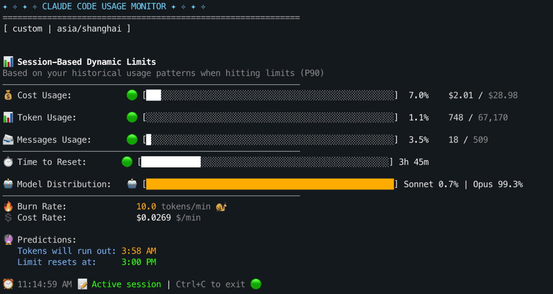实时监控主界面(Realtime)